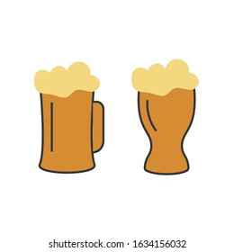 Beer house badges logos and labels for any use, logo templates and design elements for beer house, bar and pub