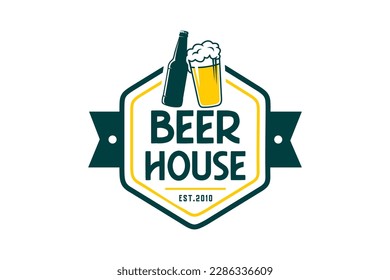 Beer House logo design. Vector EPS 