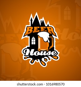 Beer House logo template.