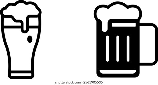 "Beer Icon – Beverage and Refreshment Concept Illustration"