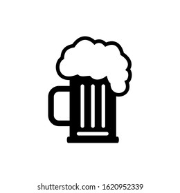 Beer icon, beverage vector symbol design trendy.