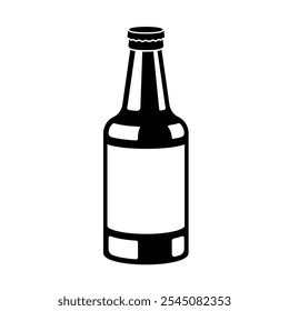 Icono de cerveza. Vector de botella de cerveza