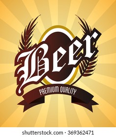 Beer icon design 