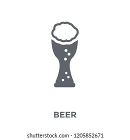 Beer icon. Beer design concept from Drinks collection. Simple element vector illustration on white background.