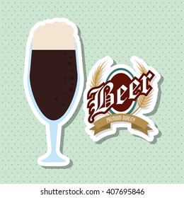 Beer icon design , editable vector