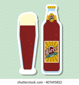 Beer icon design , editable vector