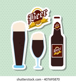 Beer icon design , editable vector