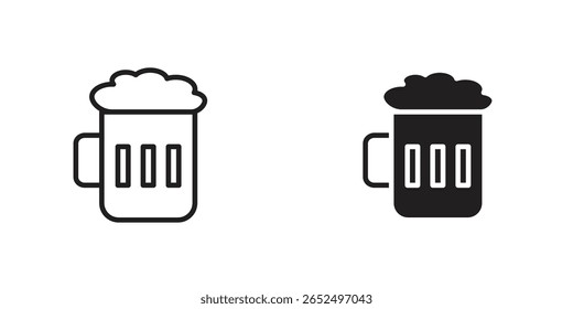 Beer icon Design Illustrations. editable web icons