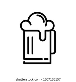 Beer icon design on white background