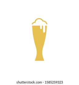 Beer icon design template vector isolated illustration