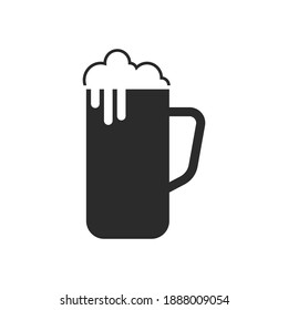 Beer icon design template vector isolated illustration