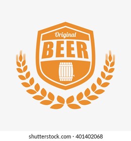 beer icon design, vector illustration