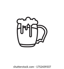 beer icon design vector template eps10