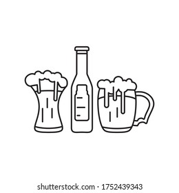 beer icon design vector template eps10