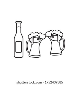 beer icon design vector template eps10