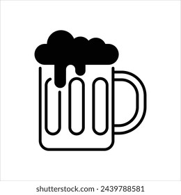 Beer icon editable stock vector stock