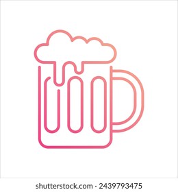 Beer icon editable stock vector stock