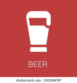  Beer icon. Editable  Beer icon for web or mobile.