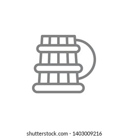 beer icon. Element of myphology icon. Thin line icon for website design and development, app development. Premium icon