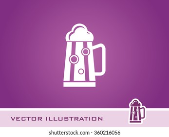 Beer Icon. Eps-10.