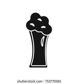 beer icon flat black