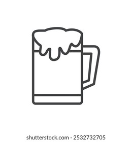 Beer icon flat and simple set design