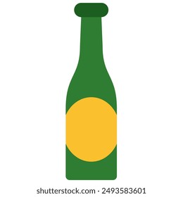 Icono de cerveza con estilo plano