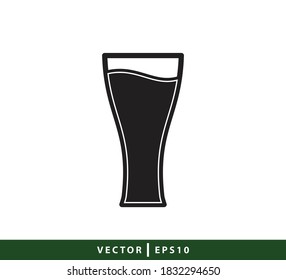 Beer icon flat style illustration