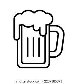 beer icon flat trendy popular simple