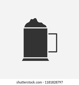 Beer icon illustration,vector drink sign symbol