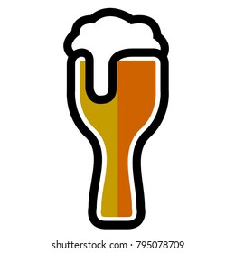 Beer icon isolated on white background, Vector illustration