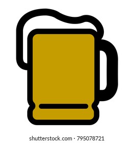 Beer icon isolated on white background, Vector illustration