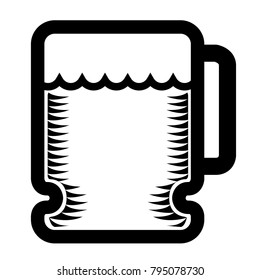 Beer icon isolated on white background, Vector illustration
