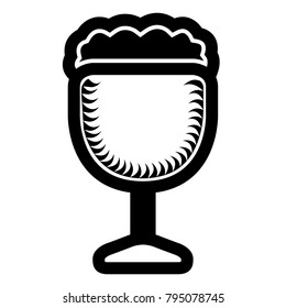 Beer icon isolated on white background, Vector illustration