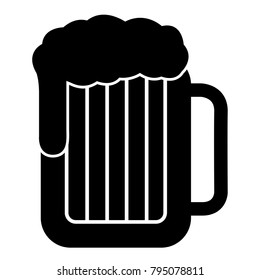 Beer icon isolated on white background, Vector illustration