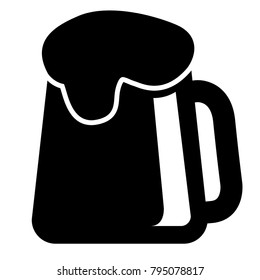 Beer icon isolated on white background, Vector illustration