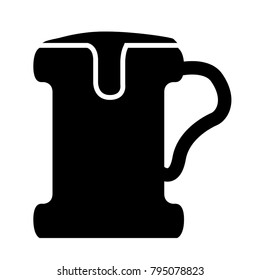 Beer icon isolated on white background, Vector illustration