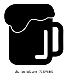 Beer icon isolated on white background, Vector illustration