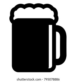 Beer icon isolated on white background, Vector illustration