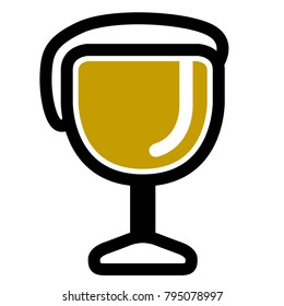 Beer icon isolated on white background, Vector illustration