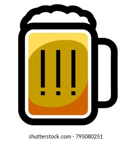 Beer icon isolated on white background, Vector illustration