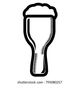 Beer icon isolated on white background, Vector illustration