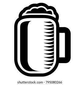 Beer icon isolated on white background, Vector illustration