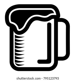 Beer icon isolated on white background, Vector illustration