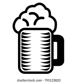 Beer icon isolated on white background, Vector illustration