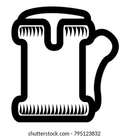 Beer icon isolated on white background, Vector illustration