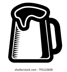 Beer icon isolated on white background, Vector illustration