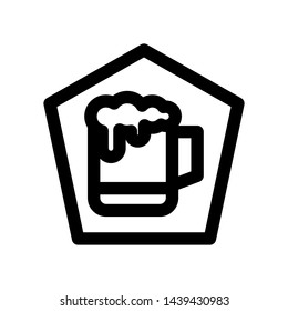 Beer Icon Isolated Beer Symbol Vector Design Illustration