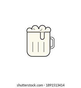 Icono de cerveza Isolación de símbolo de cerveza Vector Ilustración de diseño 