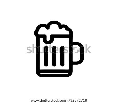 Beer Icon Isolated Beer Symbol Vector Design Illustration Eps 10